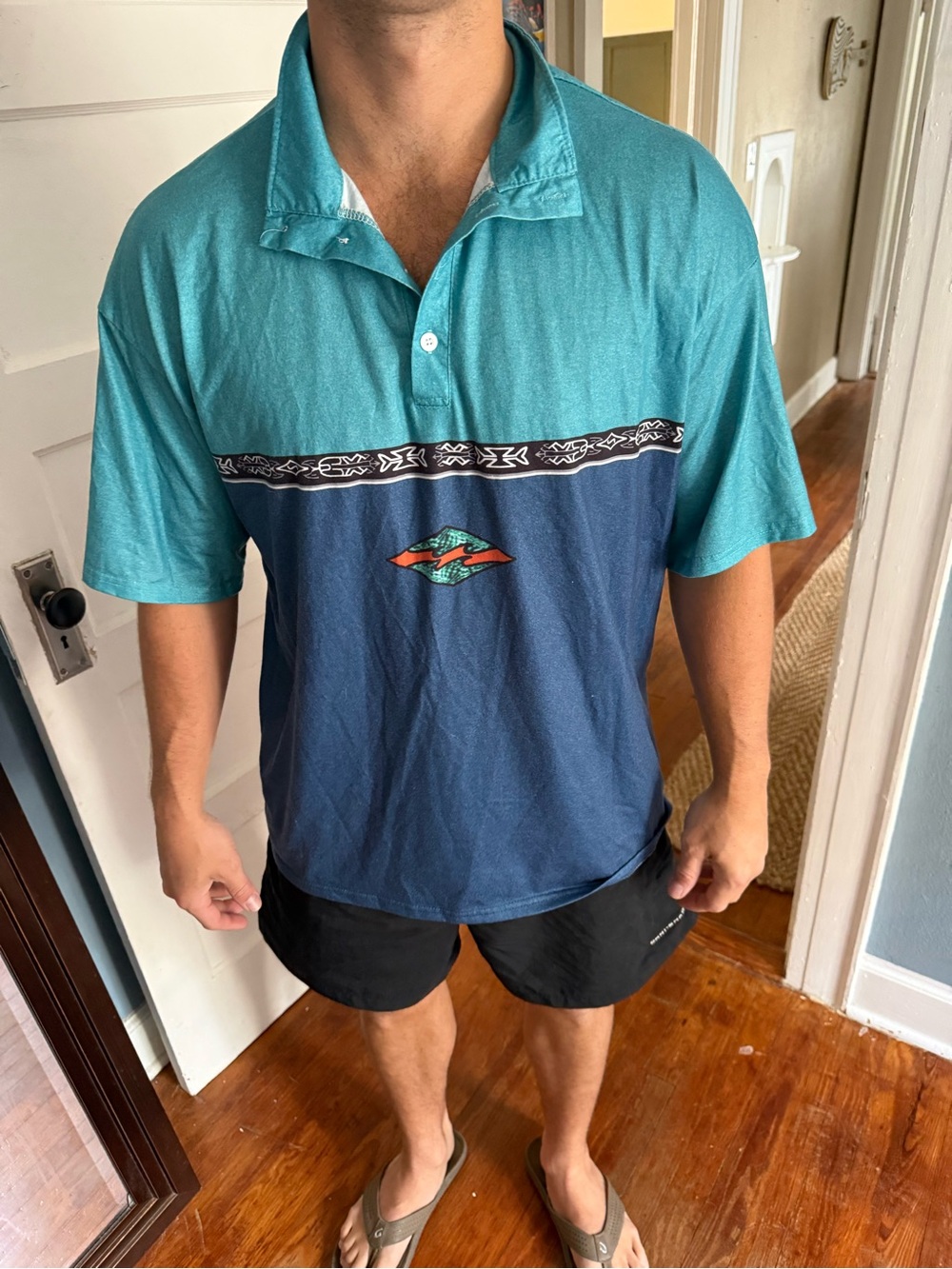 Retro Surf Short-Sleeve Polo Shirt